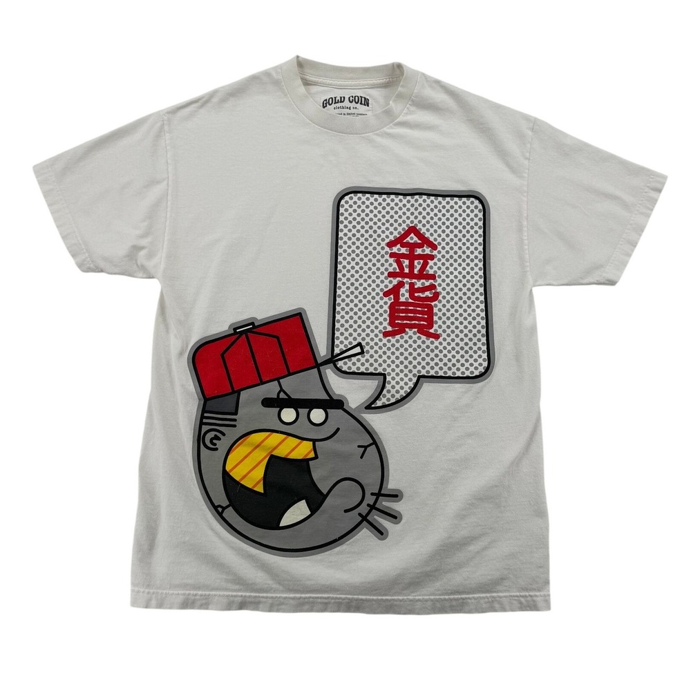 Rare Gold Coin Clothing Co Graphic T-Shirt Mens L White Limited Edition 1 of 300